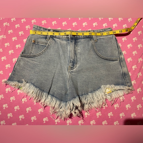 Dolls Kill sugar Thrillz Outta Sight Distressed Denim Shorts - Picture 7 of 8